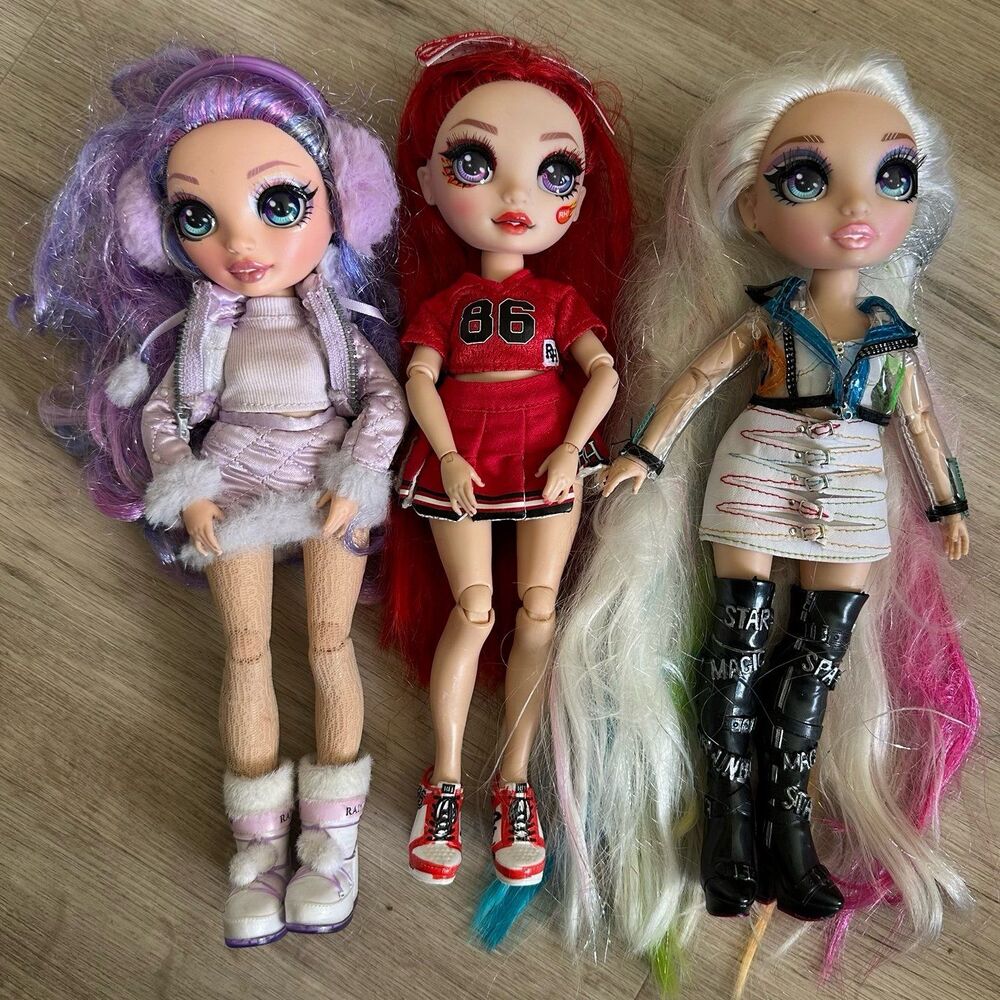 Rainbow High Winter Break Violet Willow Ruby Anderson Sparkle Hair Amaya Raine
